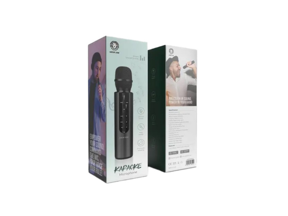 Green Lion Karaoke Microphone - Black | Wireless Bluetooth Speaker Green Lion Karaoke Microphone - Black | Wireless Bluetooth Speaker